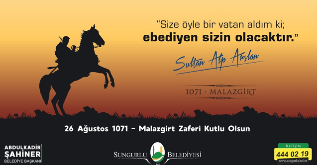 ŞAHİNER’DEN MALAZGİRT MESAJI