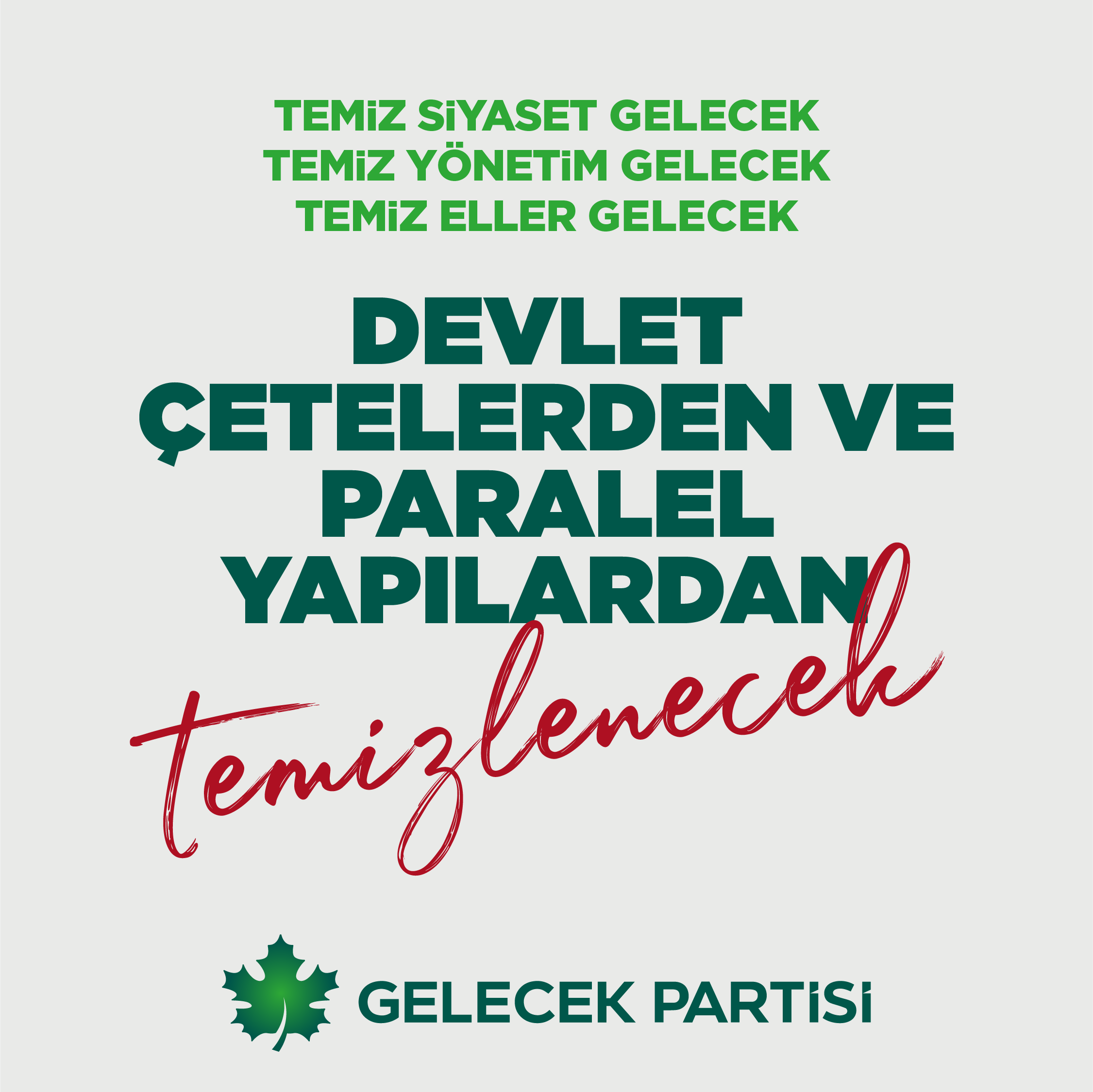 Gelecek Partisi: Türkiye mafyatik ilişkilere teslim edilmiştir
